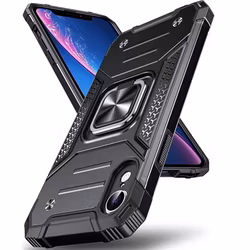 iPhone X/XS - Skal med Kickstand Solid® Extra förstärkt Svart