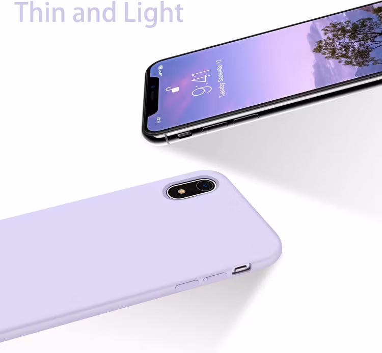 iPhone XR - Gummibelagt Silikon Skal Skin Pro® Lila