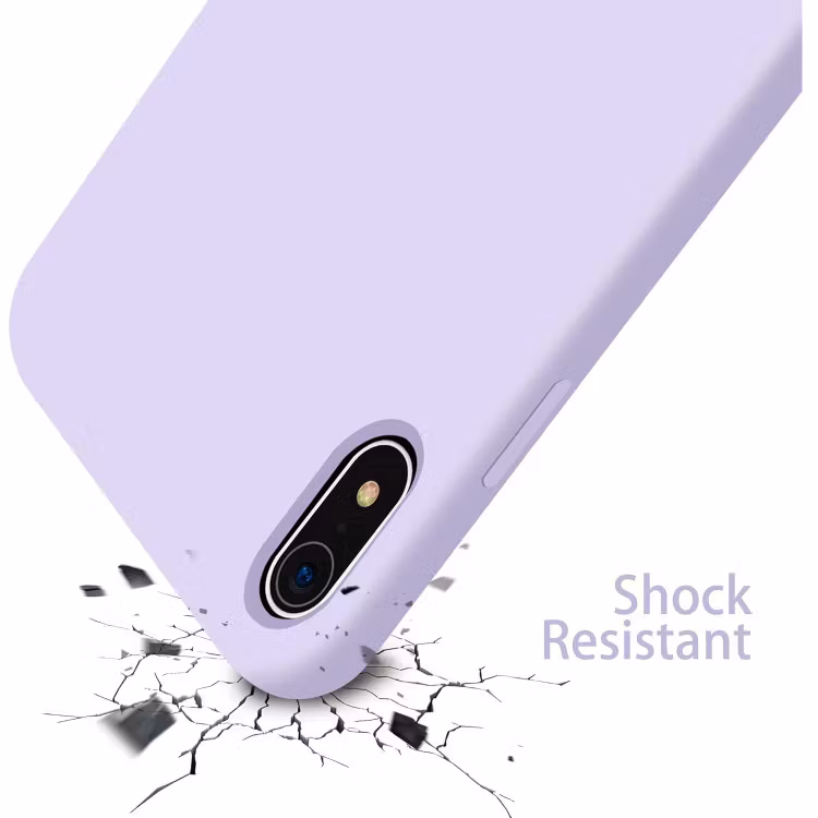 iPhone XR - Gummibelagt Silikon Skal Skin Pro® Lila