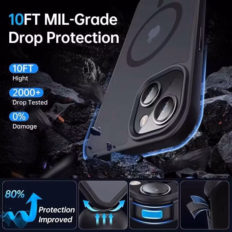 iPhone 14 - Skal MagSafe MagMat Frostad Matt Svart