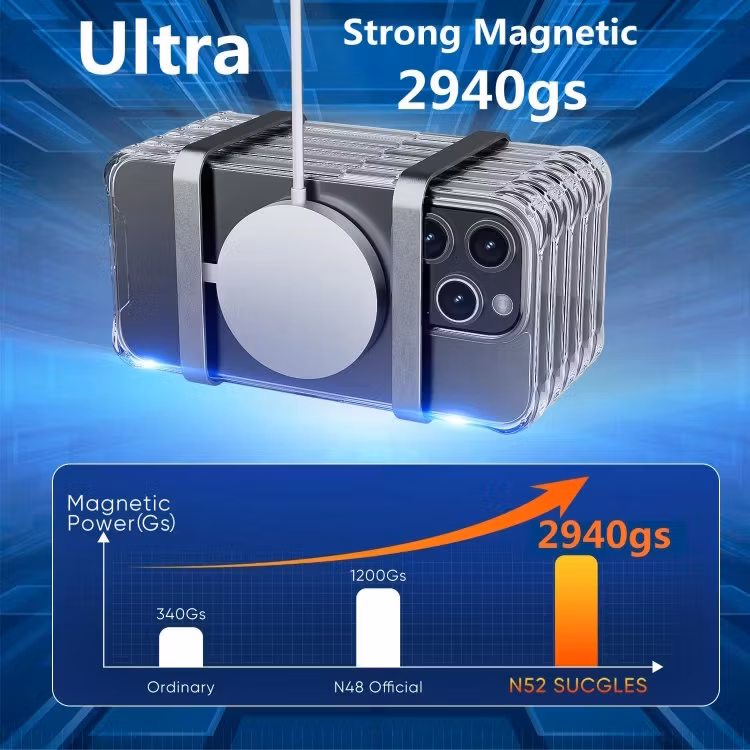 iPhone 15 - Skal MagSafe Stötdämpande Transparent