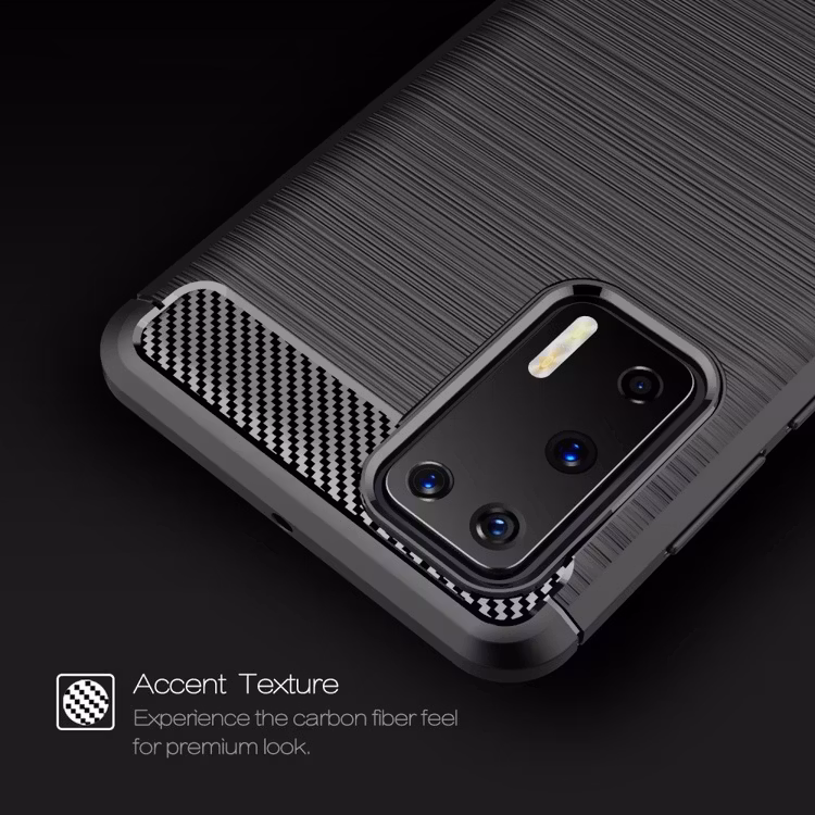 Brushed TPU Skal till Huawei P40 Svart