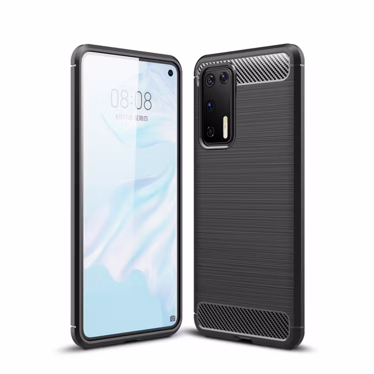 Brushed TPU Skal till Huawei P40 Svart