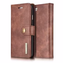 iPhone 7/8/SE - DG.MING 2in1 Magnet 2in1 Läder Fodral Röd