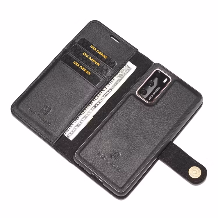 DG.MING Magnet Wallet Huawei P40  Svart