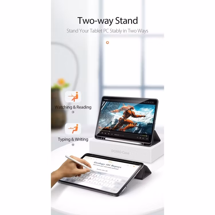 Fodral Tri-fold Stödjer Apple Pen Laddning IPad Pro 11 (2020)  Svart