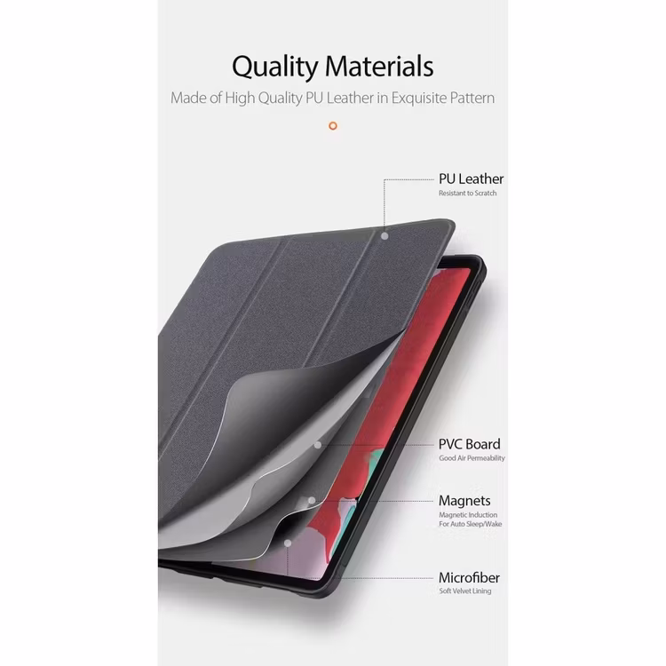 Fodral Tri-fold Stödjer Apple Pen Laddning IPad Pro 11 (2020)  Svart
