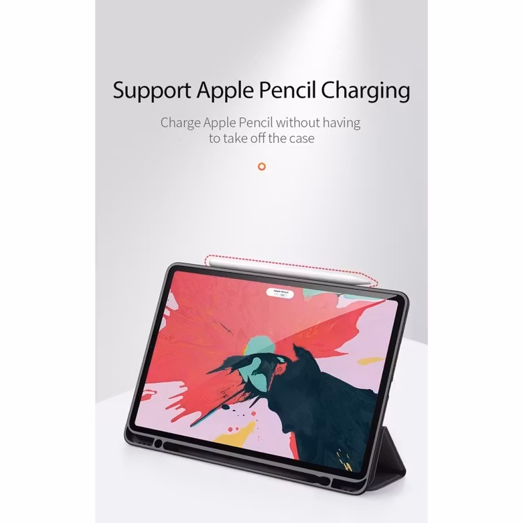 Fodral Tri-fold Stödjer Apple Pen Laddning IPad Pro 11 (2020)  Svart