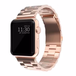 Metallarmband till Apple Watch 42/44 mm Roséguld
