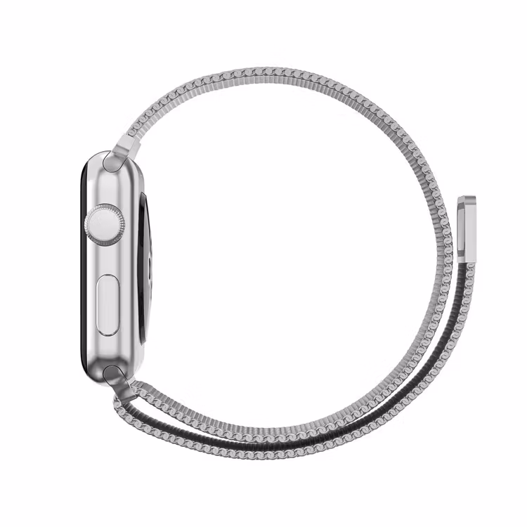 Armband Milanese Loop Kompatibelt Apple Watch 42/44/45 mm Silver