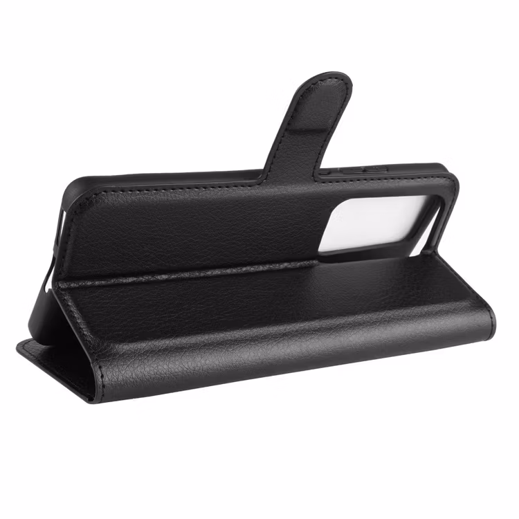 Plånboksfodral Litchi till Huawei P40 Svart