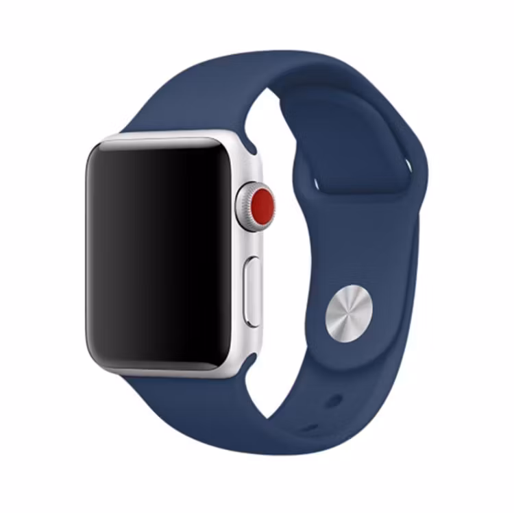 Silikon Armband Apple Watch 42/44/45 mm Silikonarmband Blå