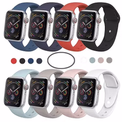 Premium Silikon Armband Apple Watch 42/44/45 mm Välj Färg