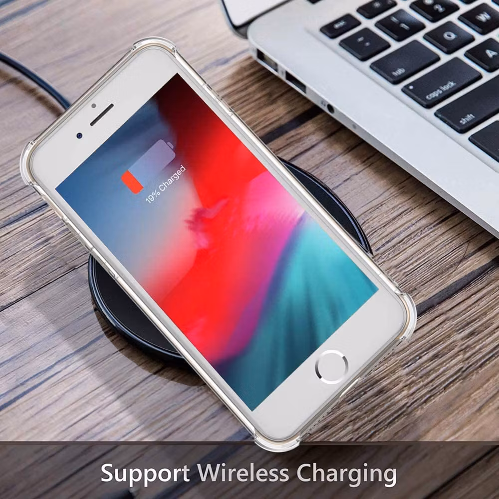 Transparent Stöttåligt Silikon Skal Kortfack Nordic® iPhone 7/8/SE/XS/XR