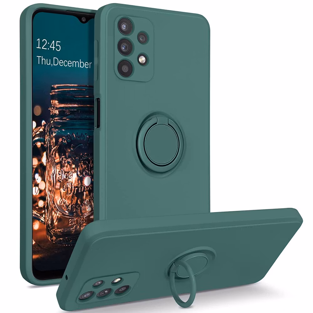 Samsung A53 - Skal Ringhållare Kameraskydd Grön