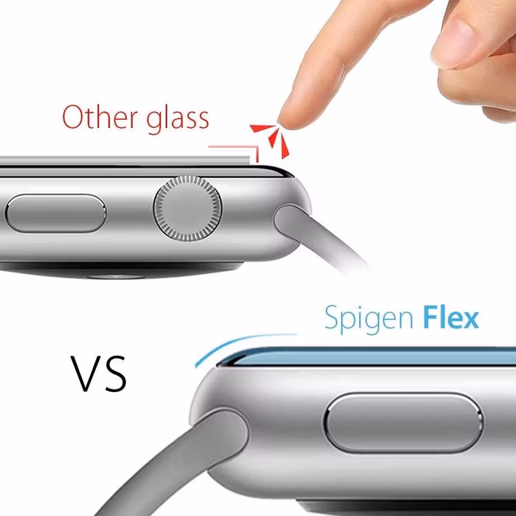 3-Pack Spigen Heltäckande Neo Flex HD Apple Watch 44mm