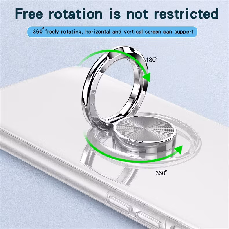 Stötdämpande Transparent Silikon Skal Ringhållare Nordic® iPhone 7/8/SE/XS/XR