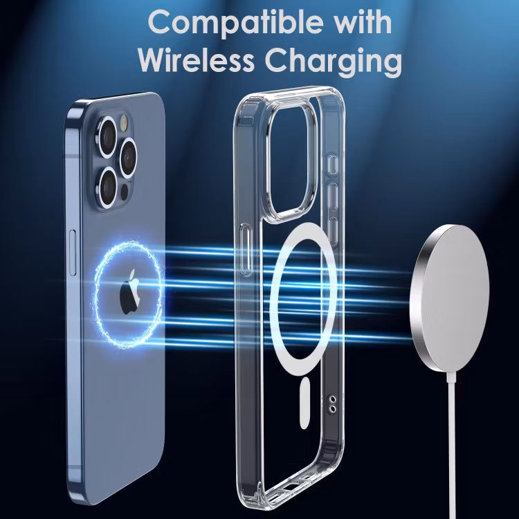 iPhone 15 Pro - Magsafe Stötdämpande Skal Transparent