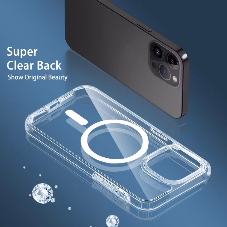 iPhone 15 Pro - Magsafe Stötdämpande Skal Transparent