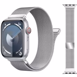 Armband Milanese Loop Kompatibelt Apple Watch 42/44/45 mm Silver