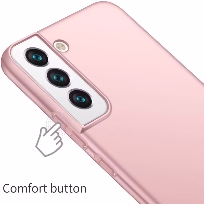 Samsung S22 - Ultratunt Stöttåligt Skal Gummibelagt Nordic® Roséguld