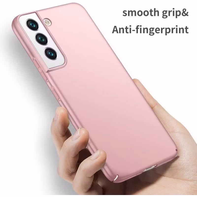 Samsung S22 - Ultratunt Stöttåligt Skal Gummibelagt Nordic® Roséguld
