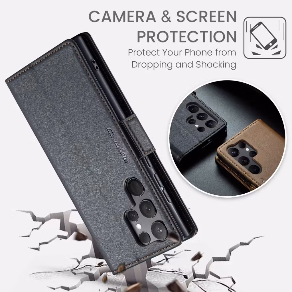 Samsung S24 Ultra - Fodral 4-FACK Premium CaseMe® Svart