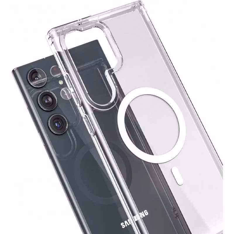 Samsung S24 Ultra - Skal MagSafe Stötdämpande Transparent