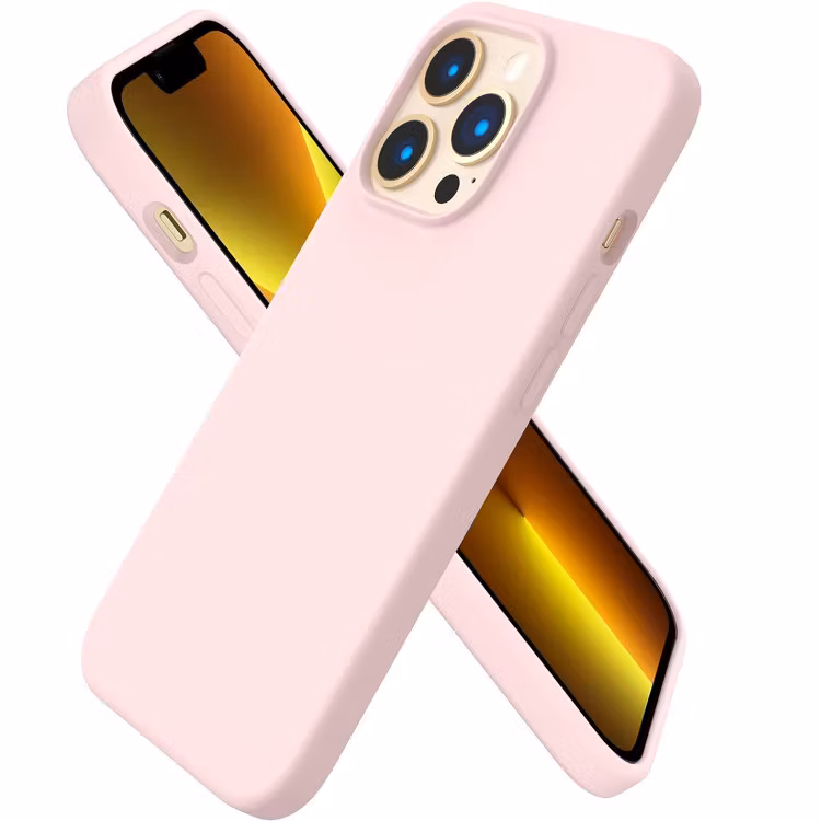 iPhone 13 Pro - Gummibelagt Silikon Skal Skin Pro® Rosa