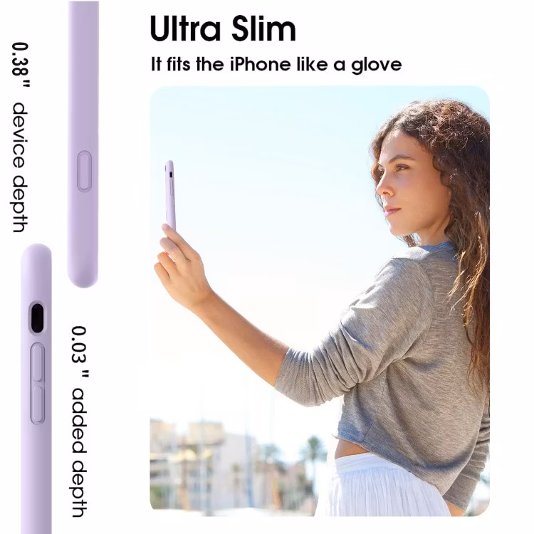 iPhone X/XS - Gummibelagt Stöttåligt Silikon Skal Lila