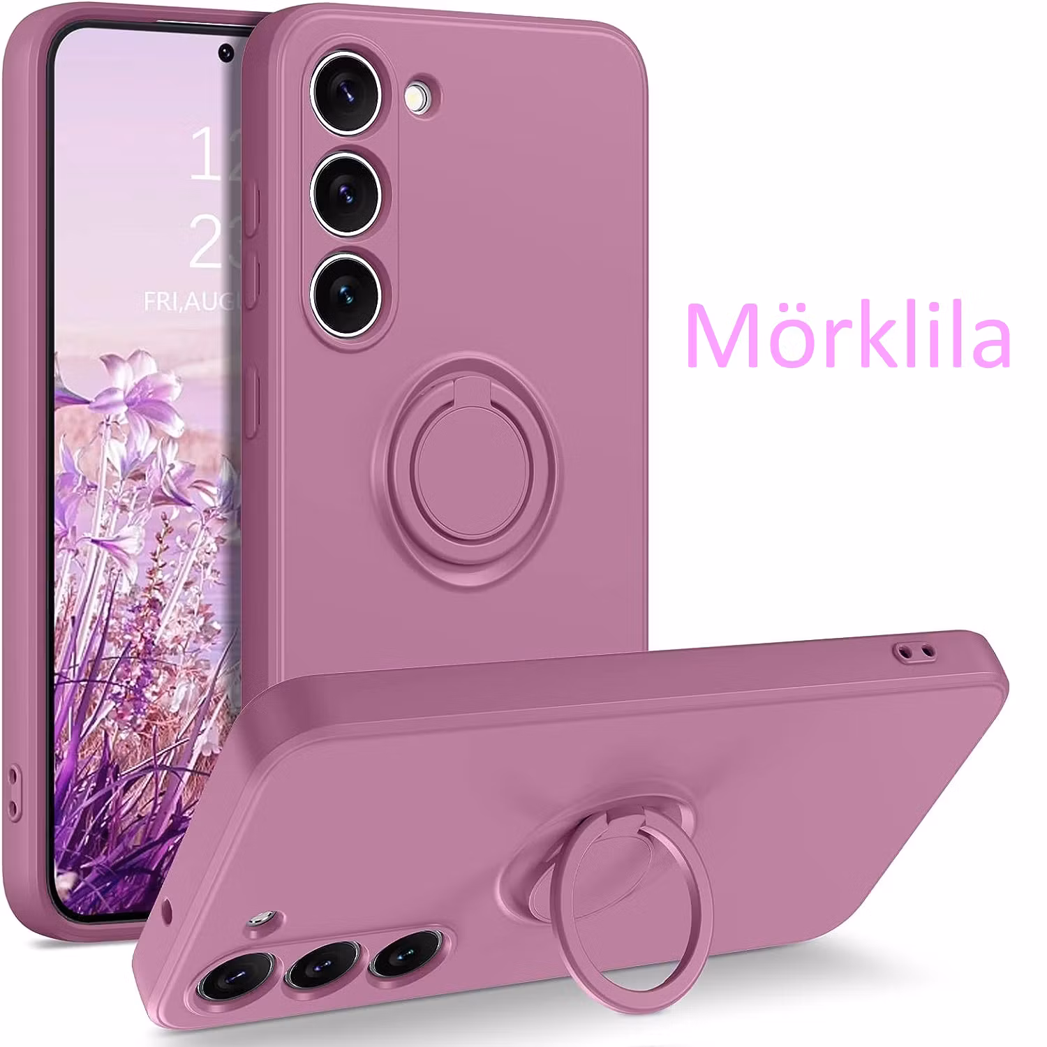 Samsung S22 - Välj Färg Silikonskal Stötdämpande Magnetisk Ring