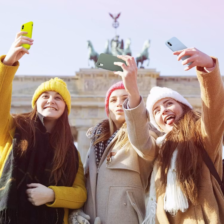 iPhone XR - Gummibelagt Silikon Skal Skin Pro® Ljus Blå