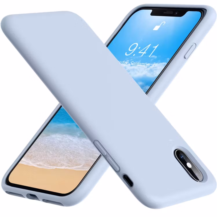 iPhone XR - Gummibelagt Silikon Skal Skin Pro® Ljus Blå