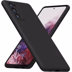 Samsung S20 FE - Gummibelagd Mattsvart Skal Kameraskydd Liquid Svart