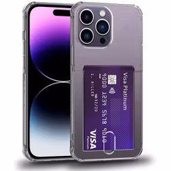 iPhone 12/12 Pro - Stöttåligt Skal med Kortfack Nordic® Transparent