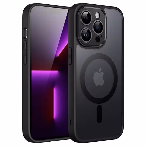 iPhone 16 Pro - Skal MagSafe Kameraskydd Frostad Matt Svart