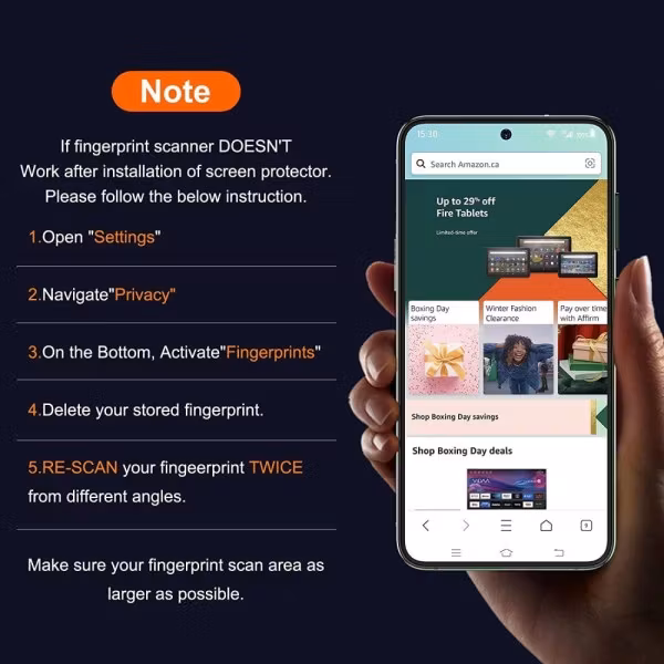 3-Pack Skärmskydd Samsung Galaxy S23 inkl Monteringsram