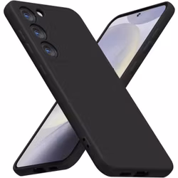 Samsung S22 - Gummibelagt Stöttåligt Silikon Skal Svart