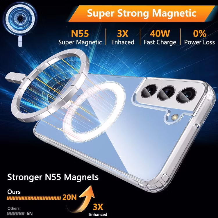 Samsung Galaxy S23 - Skal MagSafe Stötdämpande Transparent