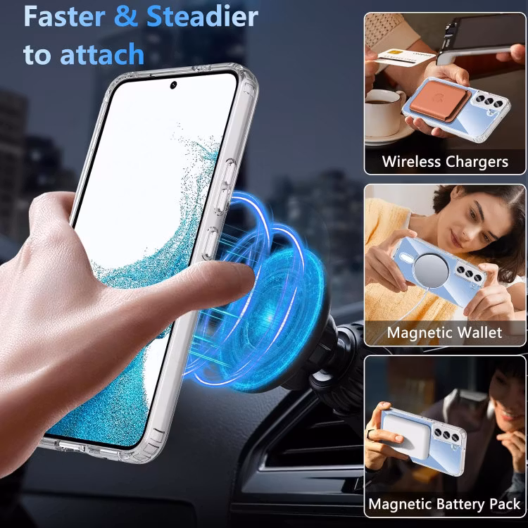 Samsung Galaxy S23 - Skal MagSafe Stötdämpande Transparent