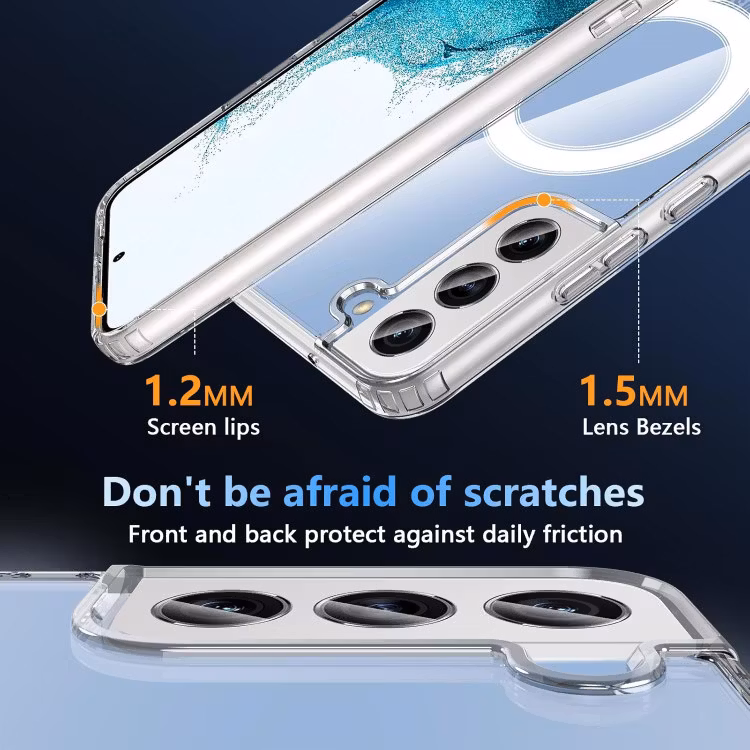 Samsung Galaxy S23 - Skal MagSafe Stötdämpande Transparent