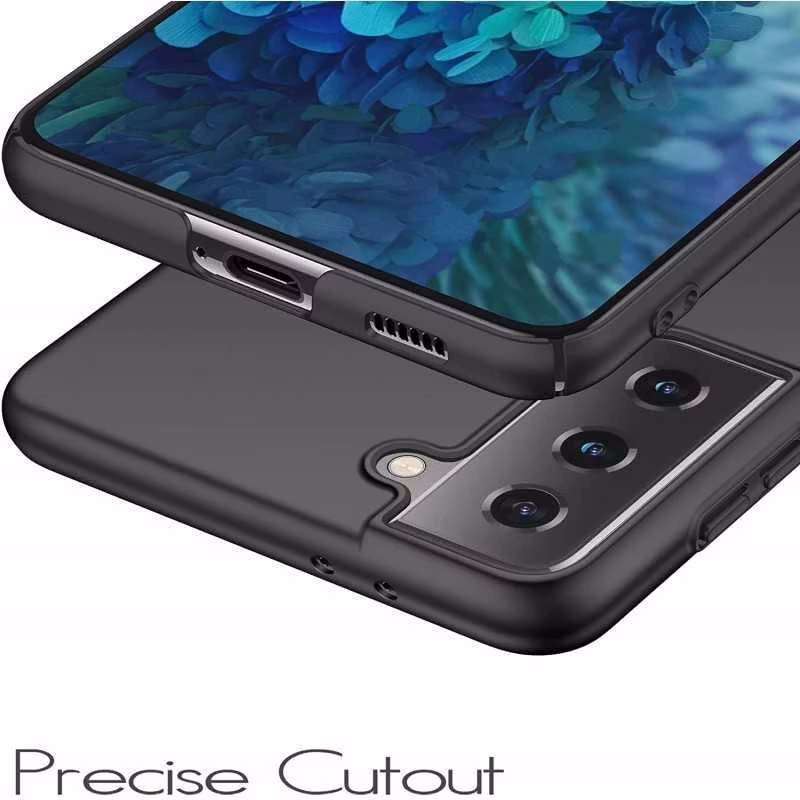 Samsung S23 - Ultratunt Stöttåligt Skal Gummibelagt Mattsvart