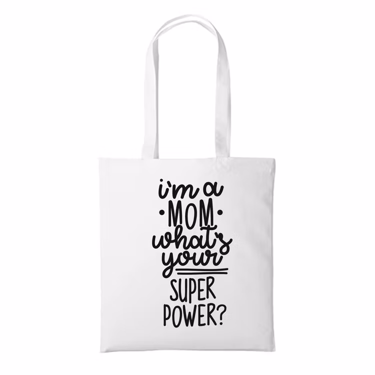 Tygkasse med tryck I´m a DAD whats your SUPERPOWER?