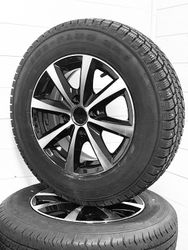 Aluminum hjul med dubbdäck 14" 185/70R14