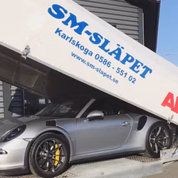 🚛 SM-SLÄPET BILTRANSPORT MED KÅPA – HYDRALTIPP 🚛