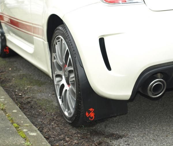Fiat 500 Abarth mud flaps