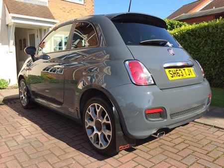 Fiat 500 Abarth mud flaps