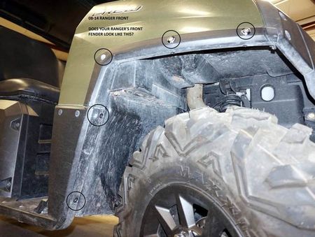 Polaris Ranger stänkskydd
