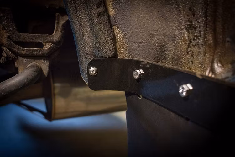 Powder coated brackets
