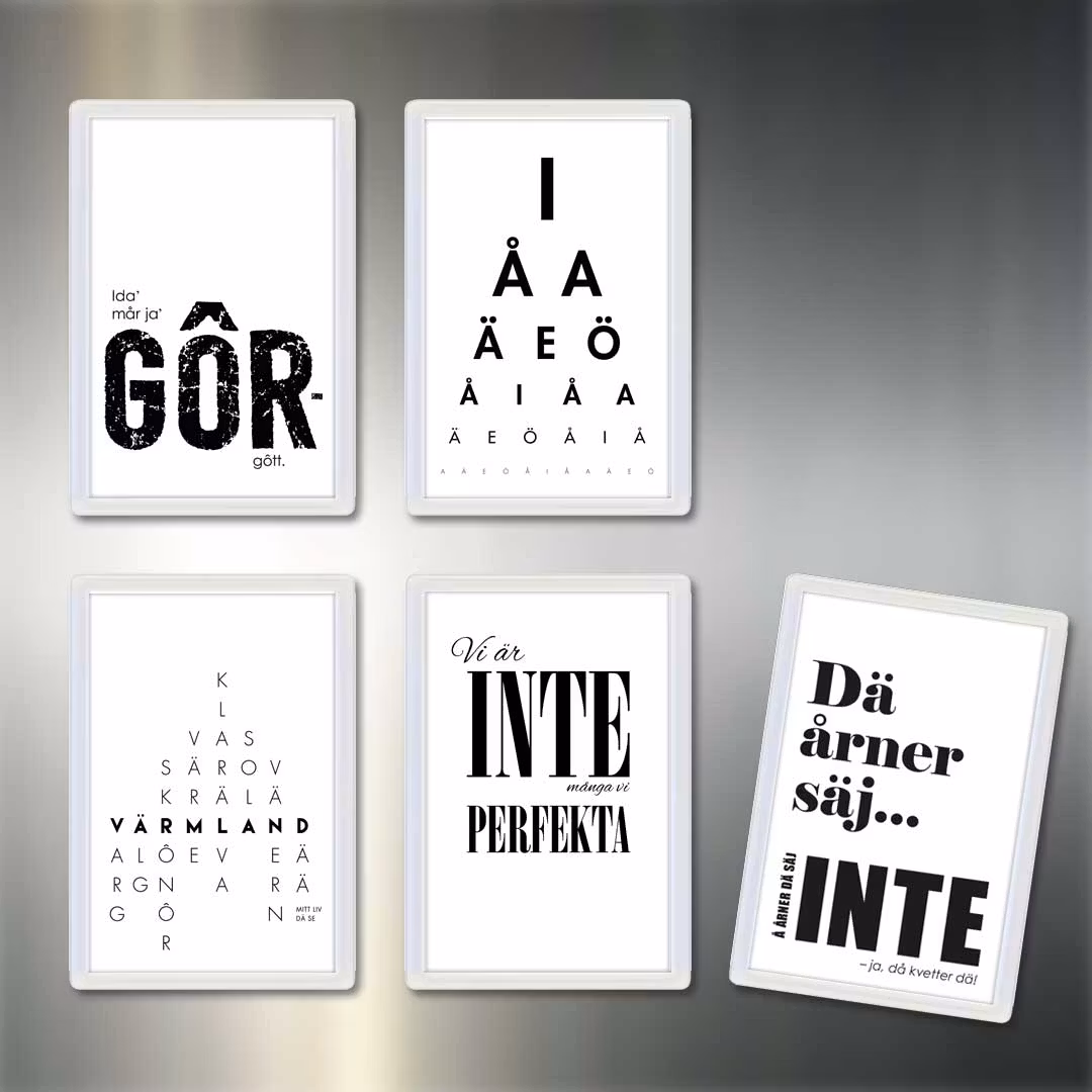 Kylskåpsmagnet: Vi perfekta